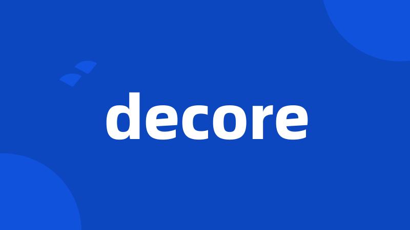 decore