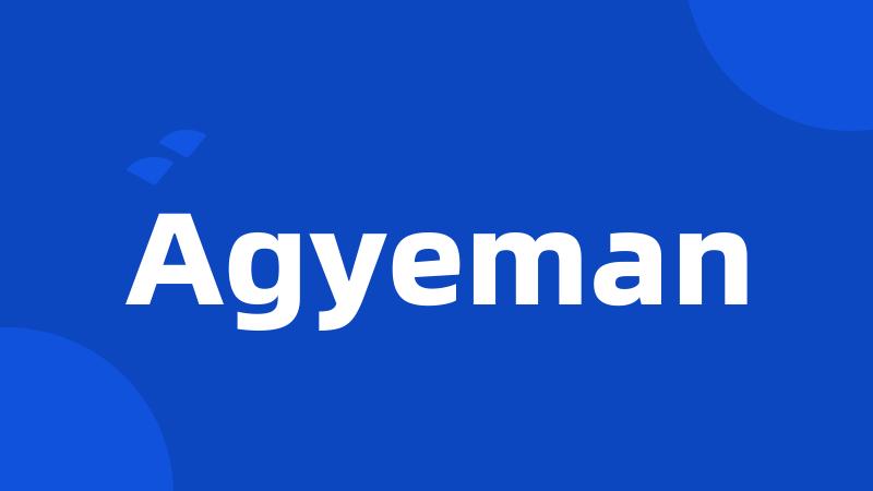 Agyeman