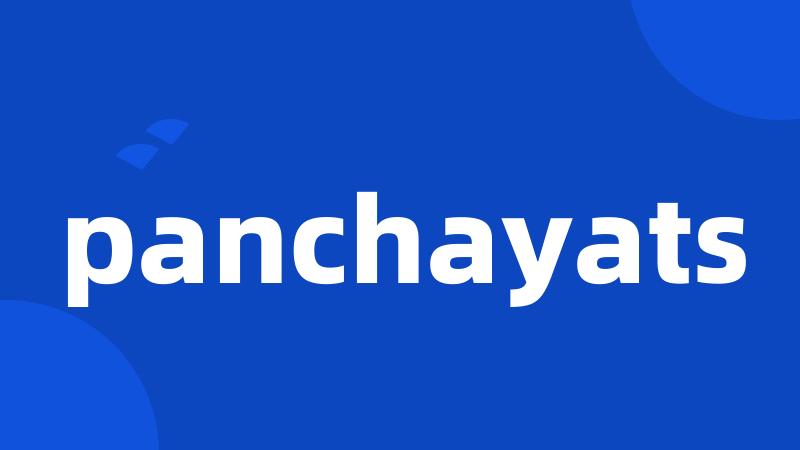 panchayats