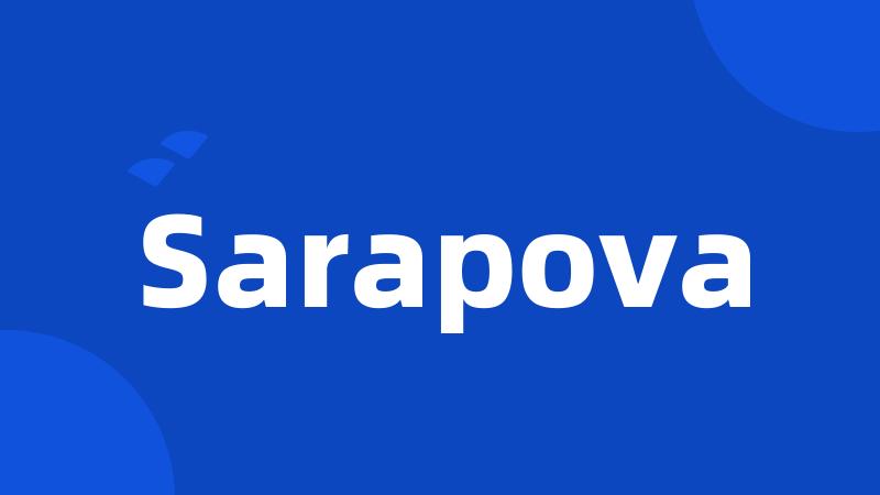 Sarapova