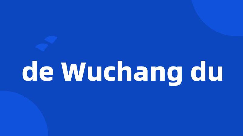 de Wuchang du