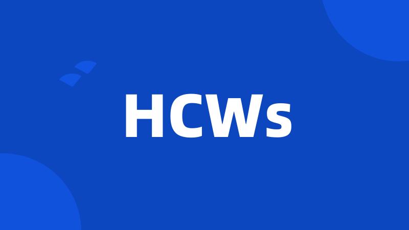 HCWs
