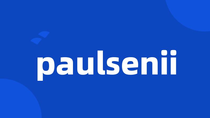 paulsenii