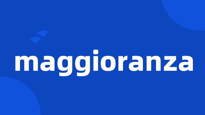 maggioranza