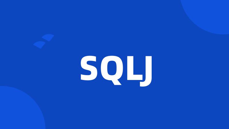 SQLJ