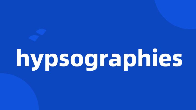 hypsographies
