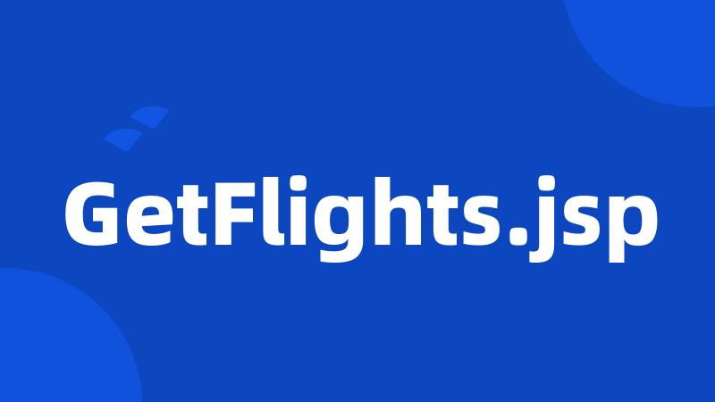 GetFlights.jsp