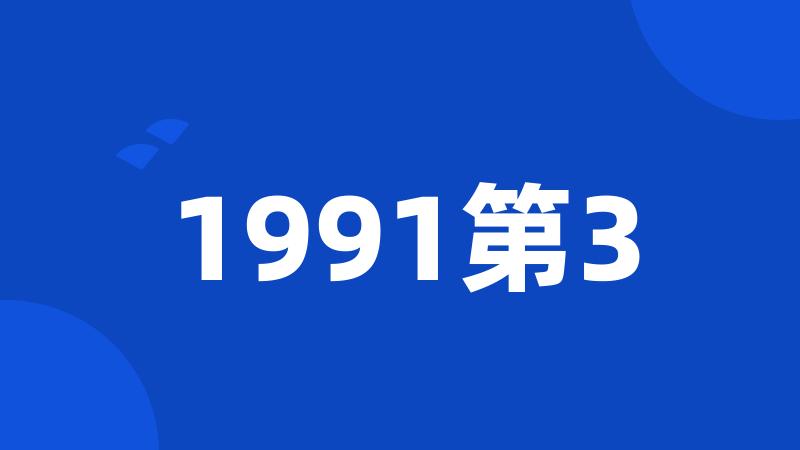 1991第3