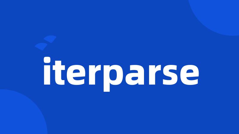 iterparse