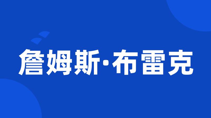 詹姆斯·布雷克