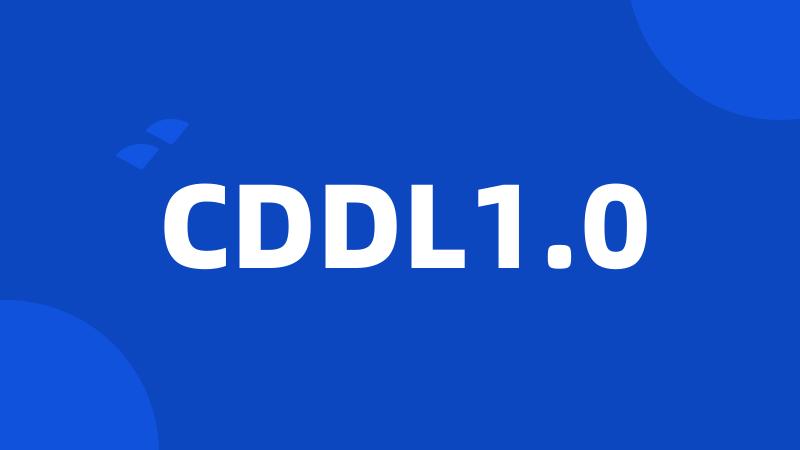 CDDL1.0