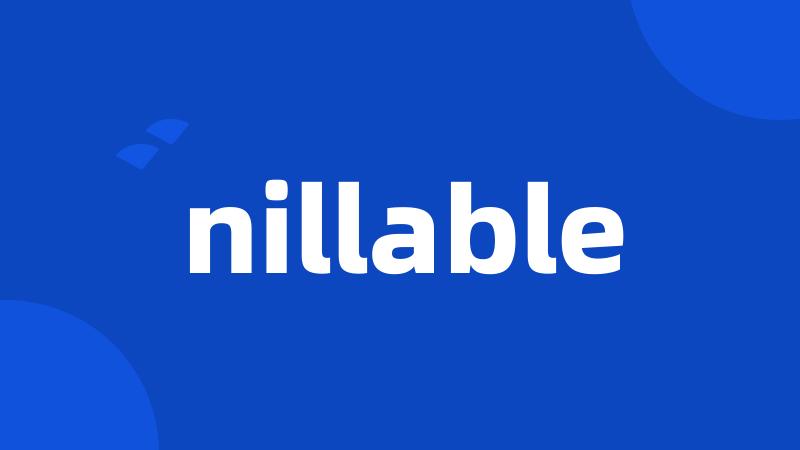 nillable