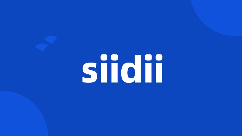 siidii