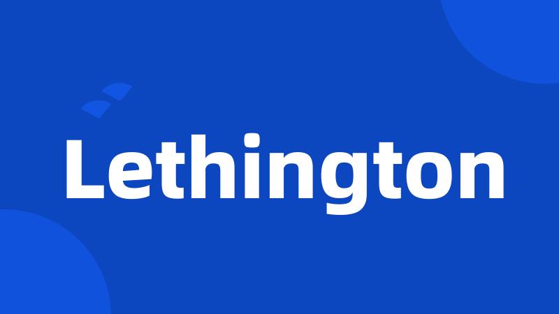 Lethington