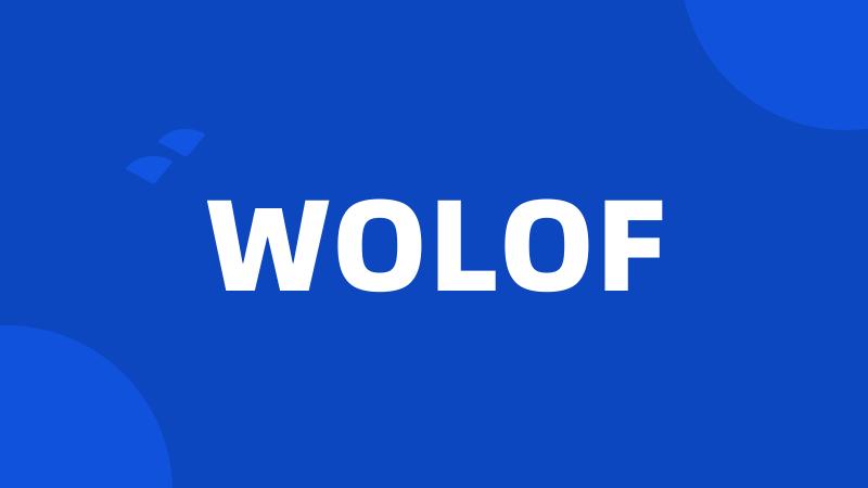 WOLOF