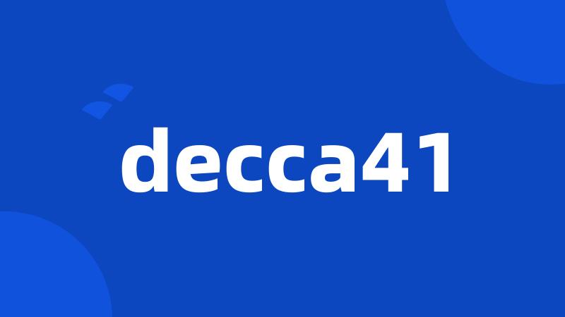 decca41