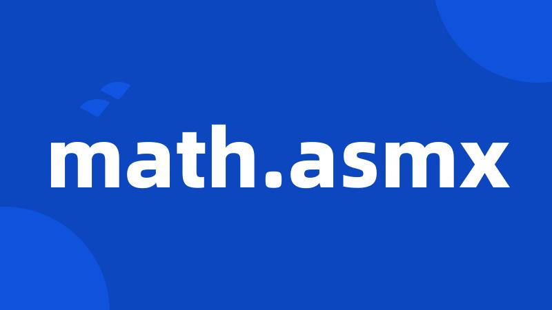 math.asmx