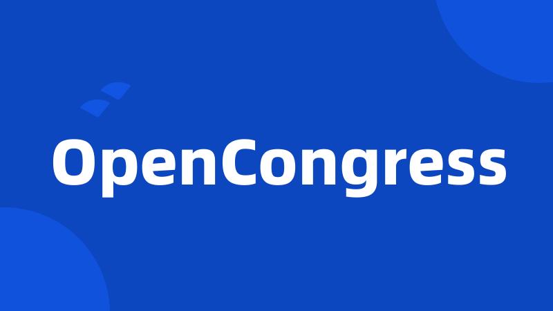 OpenCongress