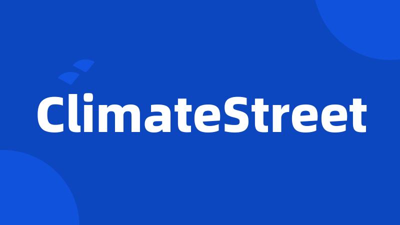 ClimateStreet