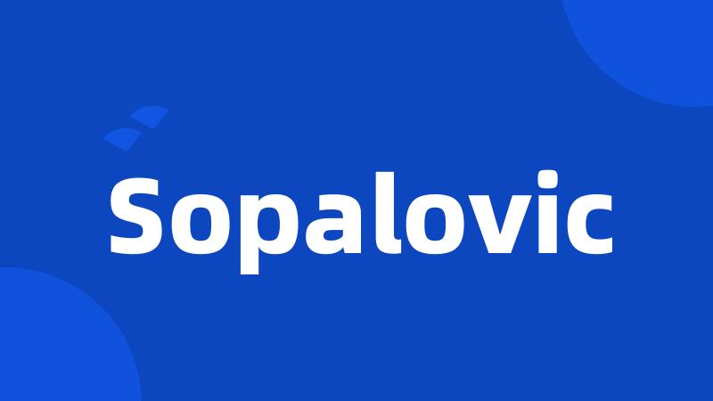 Sopalovic