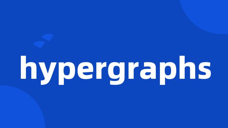 hypergraphs