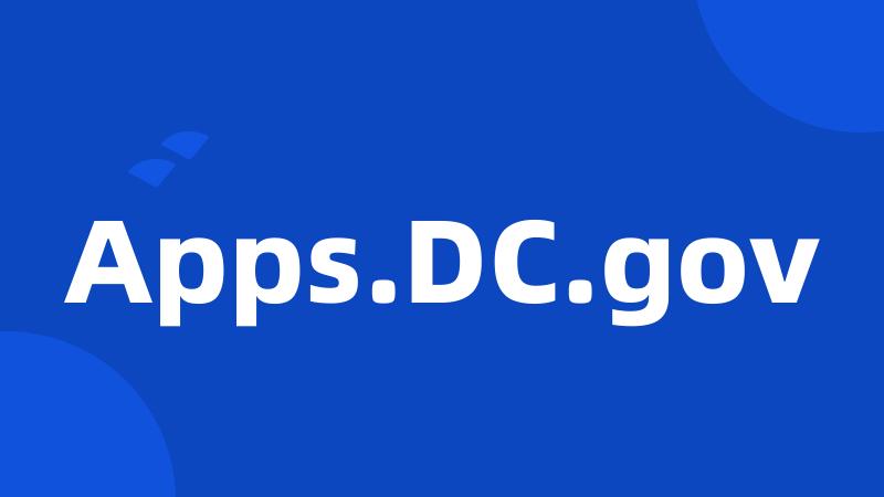 Apps.DC.gov