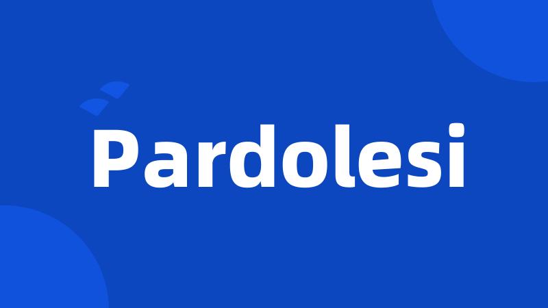 Pardolesi