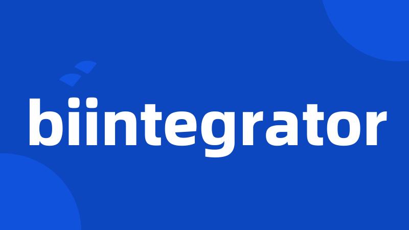 biintegrator