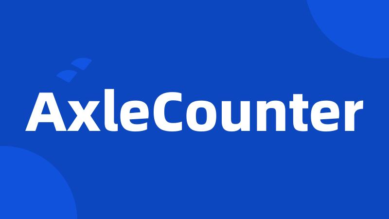 AxleCounter