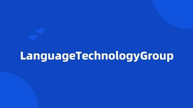 LanguageTechnologyGroup