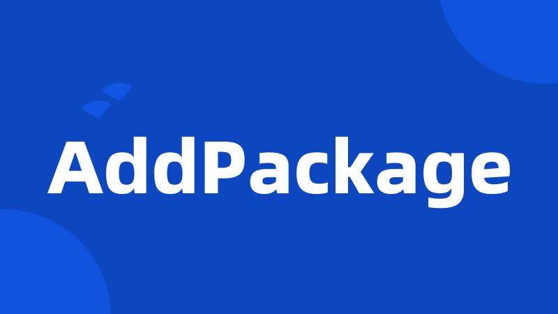 AddPackage