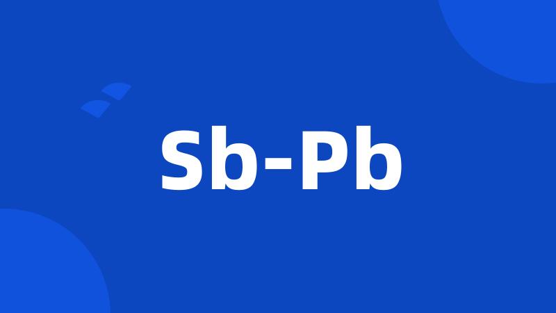 Sb-Pb