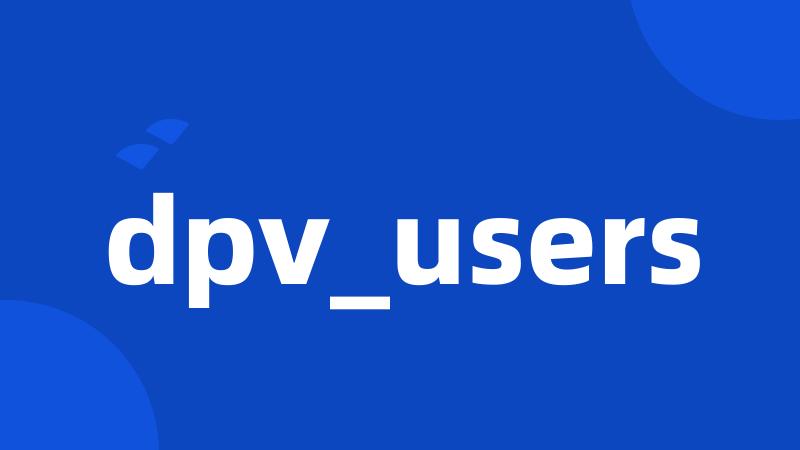 dpv_users