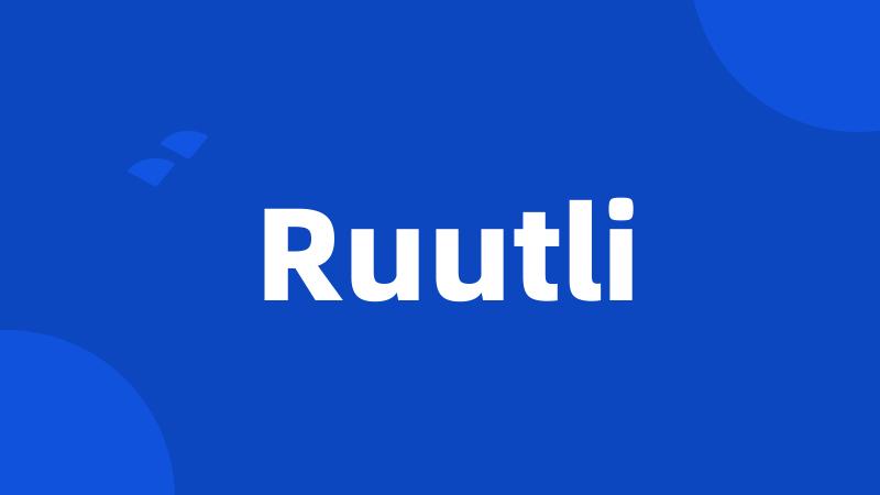 Ruutli