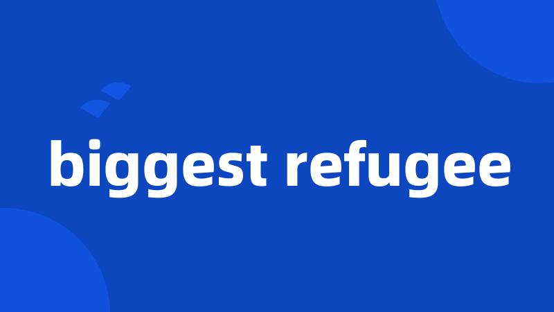 biggest refugee