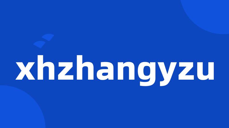 xhzhangyzu