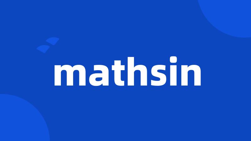 mathsin