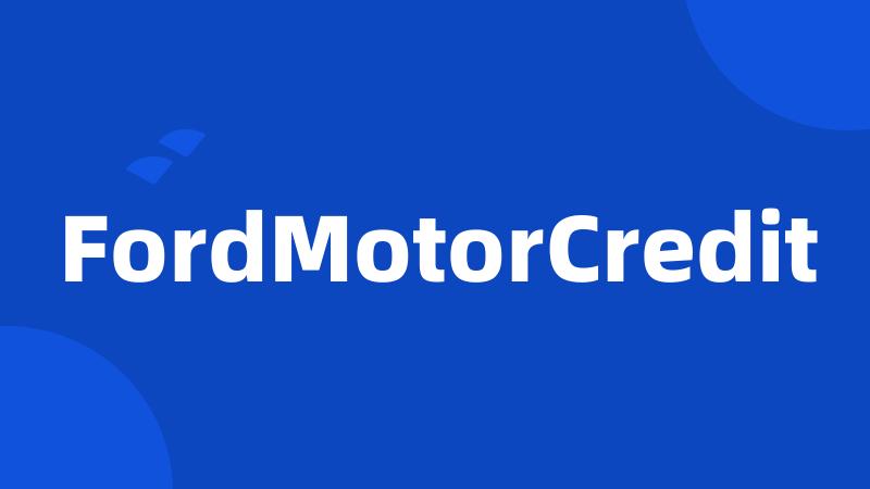 FordMotorCredit