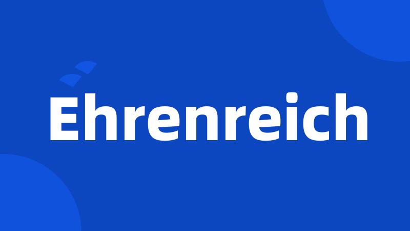 Ehrenreich