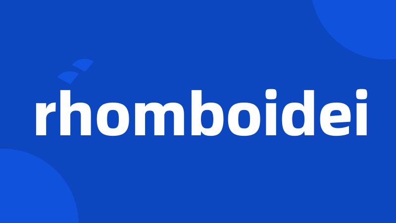 rhomboidei