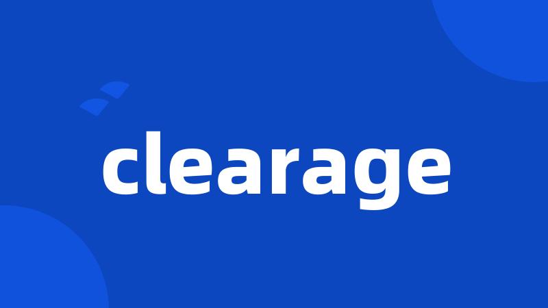 clearage