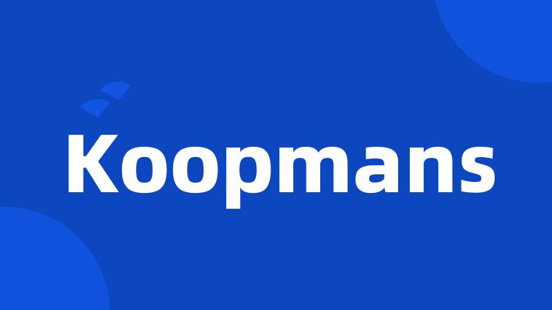 Koopmans