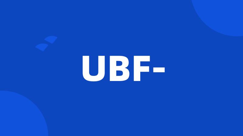 UBF-