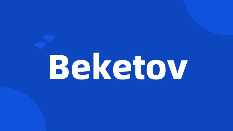 Beketov