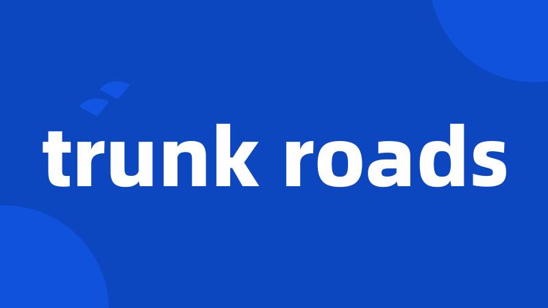 trunk roads