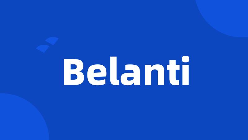 Belanti