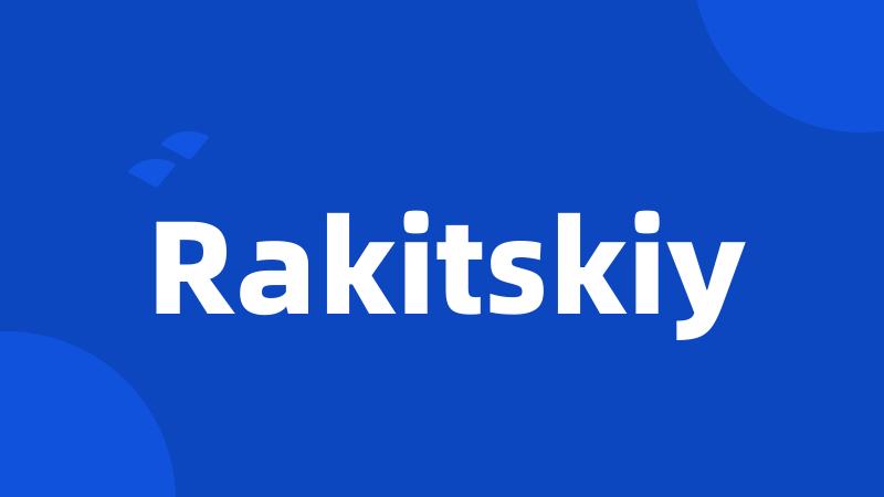 Rakitskiy