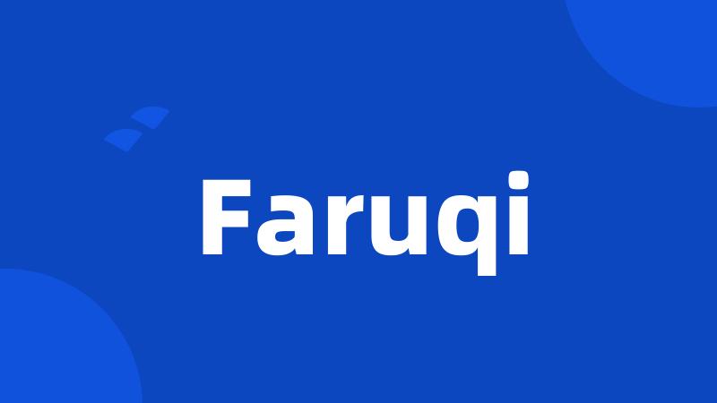 Faruqi