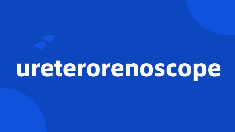 ureterorenoscope