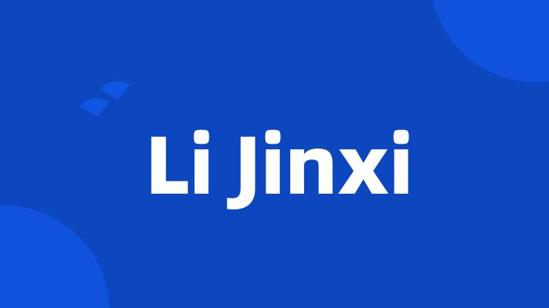 Li Jinxi